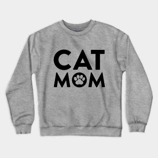 Cat Mom Crewneck Sweatshirt by Tennifer